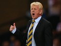 Scotland manager Gordon Strachan reacts during the UEFA EURO 2016 qualifier between Scotland and Poland at Hampden Park on October 08, 2015 in Glasgow, Scotland.