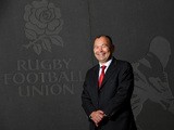 Eddie Jones, the new England Rugby head coach, poses at Twickenham Stadium on November 20, 2015