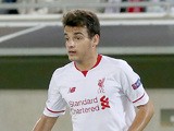 Pedro Chirivella for Liverpool FC during the Europa League game between FC Girondins de Bordeaux and Liverpool FC at Matmut Atlantique Stadium on September 17, 2015