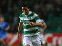Tomas Rogic of Celtic controls the ball during the UEFA Europa League match between Celtic FC and Molde FK at Celtic Park on November 5, 2015