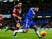 Eden Hazard of Chelsea and Charlie Daniels of Bournemouth compete for the ball during the Barclays Premier League match between Chelsea and A.F.C. Bournemouth at Stamford Bridge on December 5, 2015 in London, England.