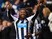 Georginio Wijnaldum of Newcastle United (L) celebrates with Moussa Sissoko as he scores their second goal during the Barclays Premier League match between Newcastle United and Liverpool at St James' Park on December 6, 2015