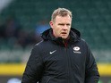 Mark McCall, the Saracens director of rugby looks on during the Aviva Premiership match between Saracens and Worcester Warriors at Twickenham Stadium on November 28, 2015