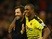 Watford manager Quique Sanchez Flores hugs Odion Ighalo after the 3-0 win over Liverpool on December 20, 2015