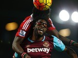 Victor Wanyama and Alex Song in action during the game between West Ham and Southampton on December 28, 2015