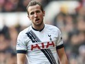 Harry Kane watches on during the game between Spurs and Sunderland on January 16, 2016