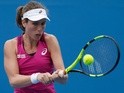 Johanna Konta in action in her second-round match against Zheng Saisai during day four of the 2016 Australian Open on January 21, 2016