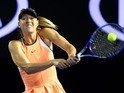 Maria Sharapova in action on day three of the Australian Open on January 20, 2016