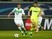 Max Kruse of Wolfsburg is pursued by Stefan Mitrovic of Gent in the Champions League on February 17, 2016
