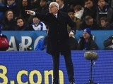 Claudio Ranieri points during the Premier League game between Leicester City and West Bromwich Albion on March 1, 2016