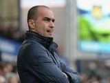 Roberto Martinez watches on during the Premier League game between Everton and West Ham United on March 5, 2016