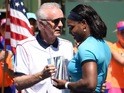 Indian Wells director Raymond Moore next to Serena Williams on March 20, 2016