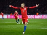 Jamie Vardy is having a party during the international friendly between Germany and England on March 26, 2016