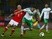 Craig Cathcart of Northern Ireland holds off David Cotterill of Wales during the international friendly match on March 24, 2016