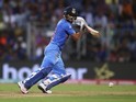 India's Virat Kohli plays a shot during the ICC World Twenty20 semi-final against West Indies on March 31, 2016