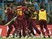 West Indies players celebrate their semi-final victory over India in the World Twenty20 on March 31, 2016