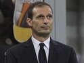 Massimiliano Allegri watches on during the Serie A game between Milan and Juventus on April 9, 2016