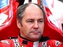 Former driver Gerhard Berger sits in a car on track after qualifying for the Formula One Grand Prix of Austria at Red Bull Ring on June 20, 2015