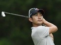 Soomin Lee of Korea plays a shot during the second round of the Shenzhen International at Genzon Golf Club on April 22, 2016 