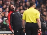 Jurgen Klopp larks about during the Premier League game between Swansea City and Liverpool on May 1, 2016