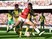 Big old Alex Iwobi and Jonny Howson in action during the Premier League game between Arsenal and Norwich City on April 30, 2016