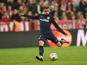 Antoine Griezmann scores Atletico Madrid's equaliser in the Champions League semi-final second leg against Bayern Munich on May 3, 2016