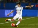 Emerson Hyndman in action for the USA on March 29, 2016