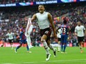 Jesse Lingard celebrates his winner during the FA Cup final between Crystal Palace and Manchester United on May 21, 2016