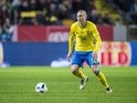 Victor Lindelof during the international friendly between Sweden and Czech Republic at Friends Arena on March 29, 2016
