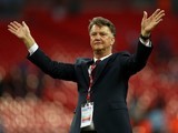 Louis van Gaal waves goodbye after the FA Cup final between Crystal Palace and Manchester United on May 21, 2016