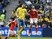 Zlatan Ibrahimovic of Sweden and Neil Taylor of Wales during the international friendly on June 5, 2016
