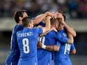 Daniele De Rossi of Italy celebrates after scoring the second goal during the international friendly against Finland on June 6, 2016