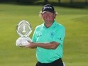 William McGirt poses with the trophy after winning The Memorial Tournament at Muirfield Village Golf Club on June 5, 2016