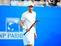 Andy Murray during his first-round match against Nicolas Mahut on day two of the Aegon Championships at Queen's on June 14, 2016
