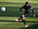 Mamadou Doucoure in action during the UEFA Youth League quarter-final match between Paris Saint Germain and AS Roma on March 9, 2016