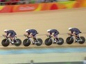 Team GB's men's pursuit team in action on their way to Olympic gold on August 12, 2016