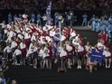 Team GB enter the Maracana during the Paralympics opening ceremony in Rio de Janeiro on September 7, 2016