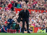 Manchester United manager Jose Mourinho yells instructions during his side's Premier League match with Stoke City at Old Trafford on October 2, 2016