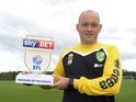 Alex Neil poses with his Manager of the Month award for September 2016