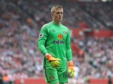 Sunderland goalkeeper Jordan Pickford in action during his side's Premier League clash with Southampton at St Mary's on August 27, 2016