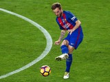 Ivan Rakitic in action for Barcelona during their La Liga clash with Granada at the Camp Nou on October 29, 2016