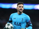 Tottenham Hotspur goalkeeper Hugo Lloris in action during his side's Champions League Group E clash with Bayer Leverkusen at Wembley Stadium on November 2, 2016