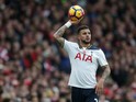 Tottenham Hotspur defender Kyle Walker in action during the North London derby against Arsenal at the Emirates Stadium on November 6, 2016