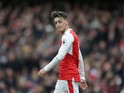 Arsenal midfielder Mesut Ozil in action during the North London derby at the Emirates Stadium on November 6, 2016