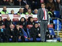 Wales manager Chris Coleman on the touchline during his side's World Cup qualifier with Serbia on November 12, 2016