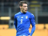 Italy's Andrea Belotti in action for his side during the international friendly with Germany in Milan on November 15, 2016