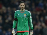 Scotland goalkeeper Craig Gordon in action during his side's World Cup qualifier with England at Wembley on November 11, 2016