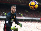 Manchester United goalkeeper David de Gea in action during the Premier League clash with Arsenal at Old Trafford on November 19, 2016