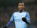 Kelechi Iheanacho in action during the Champions League game between Manchester City and Celtic on December 6, 2016