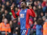 Christian Benteke celebrates during the Premier League game between Crystal Palace and Southampton on December 3, 2016